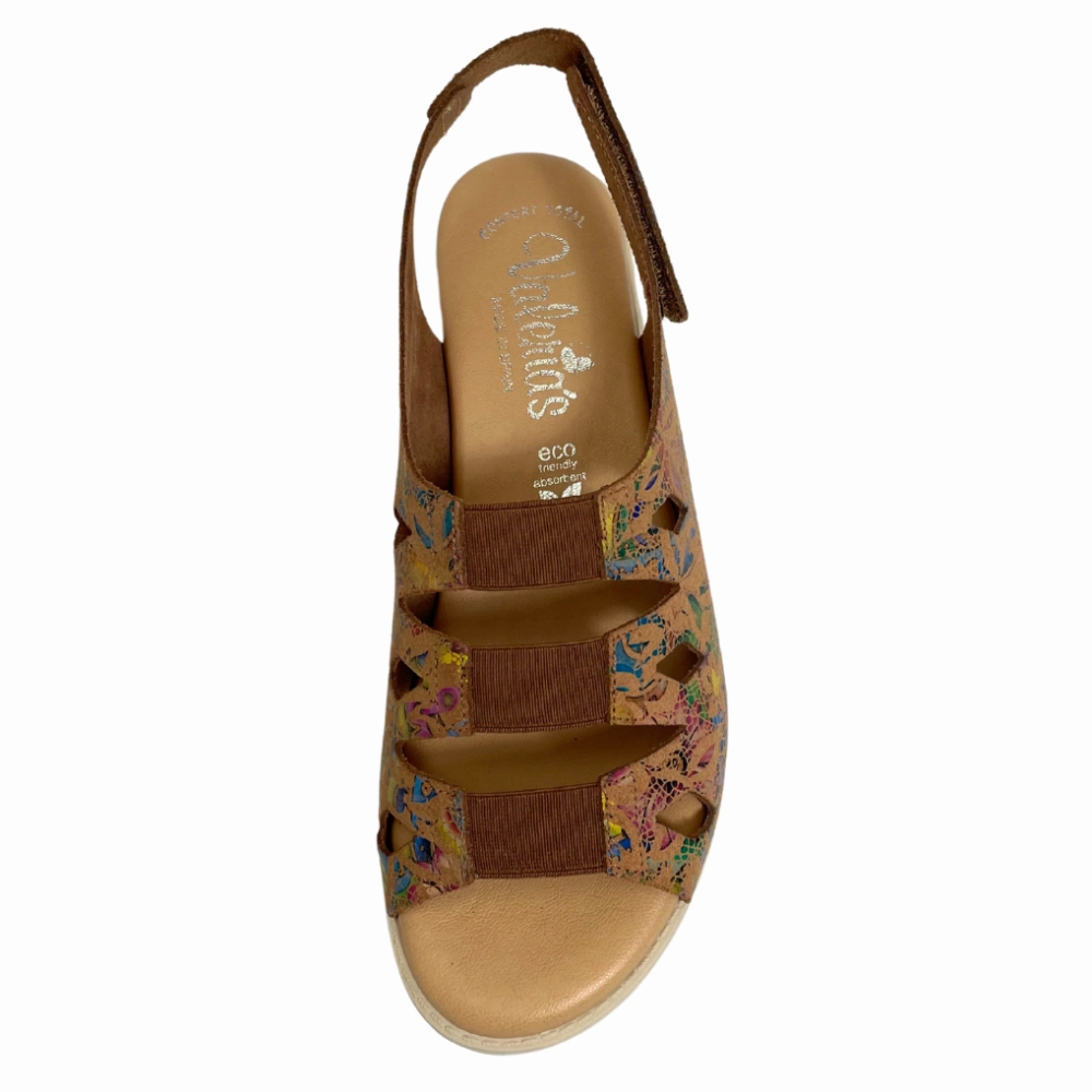 Valeria's Cecily Multi Color Soft Leather Sandal (Women's) Baby Sandals Supportive Straps
