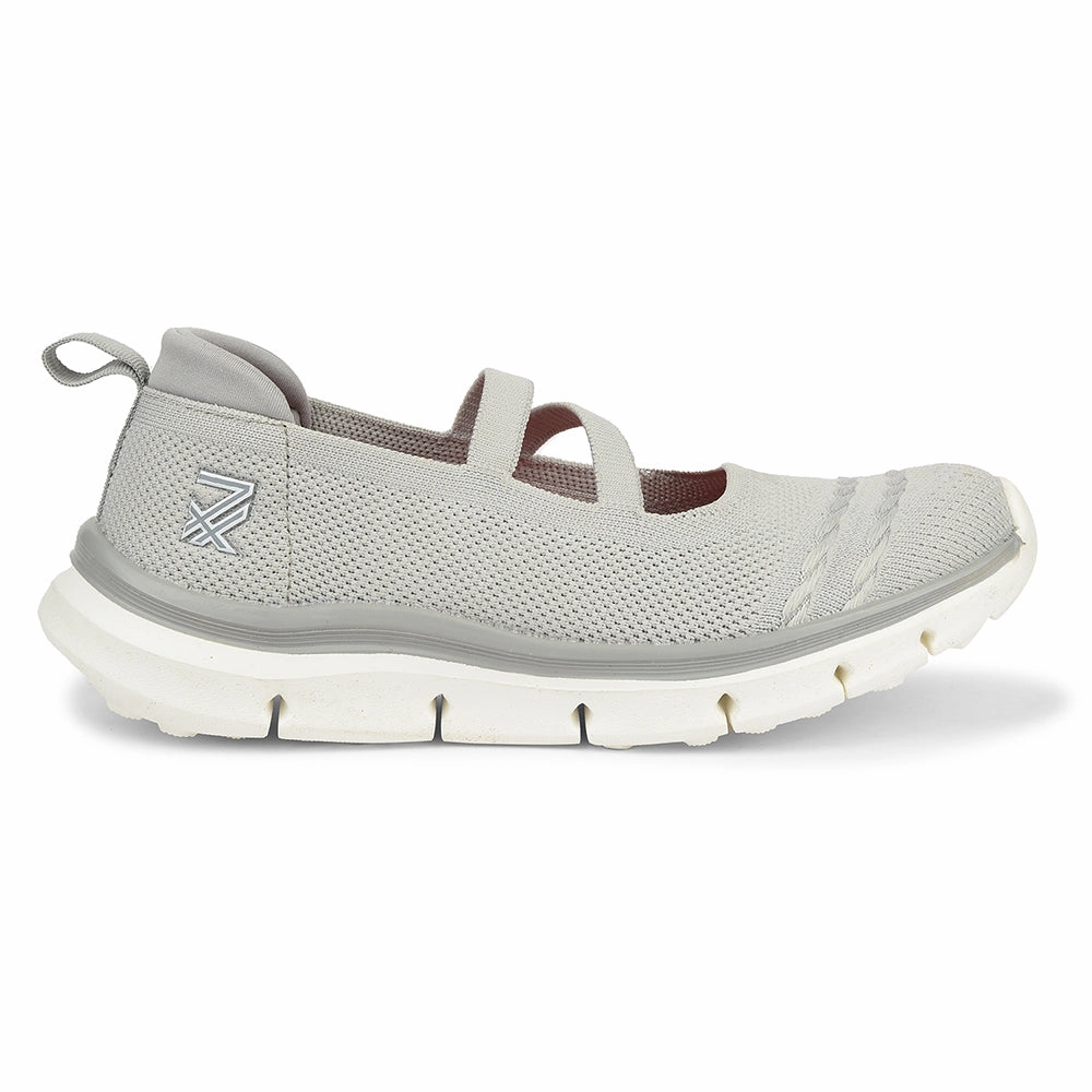 Walking Shoes For Winter Leap7x Light Grey Sports Non Lacing Walking Shoes For Women BUZZ By Liberty