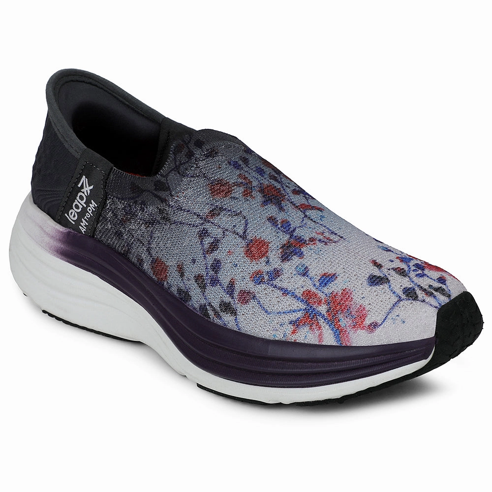 Leap7x Dark Grey Sports Walking Shoes For Women EAZY-W21W By Liberty Walk