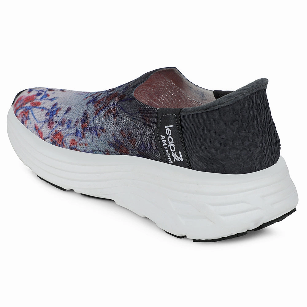 Dressy Walking Shoes Leap7x Dark Grey Sports Walking Shoes For Women EAZY-W21W By Liberty