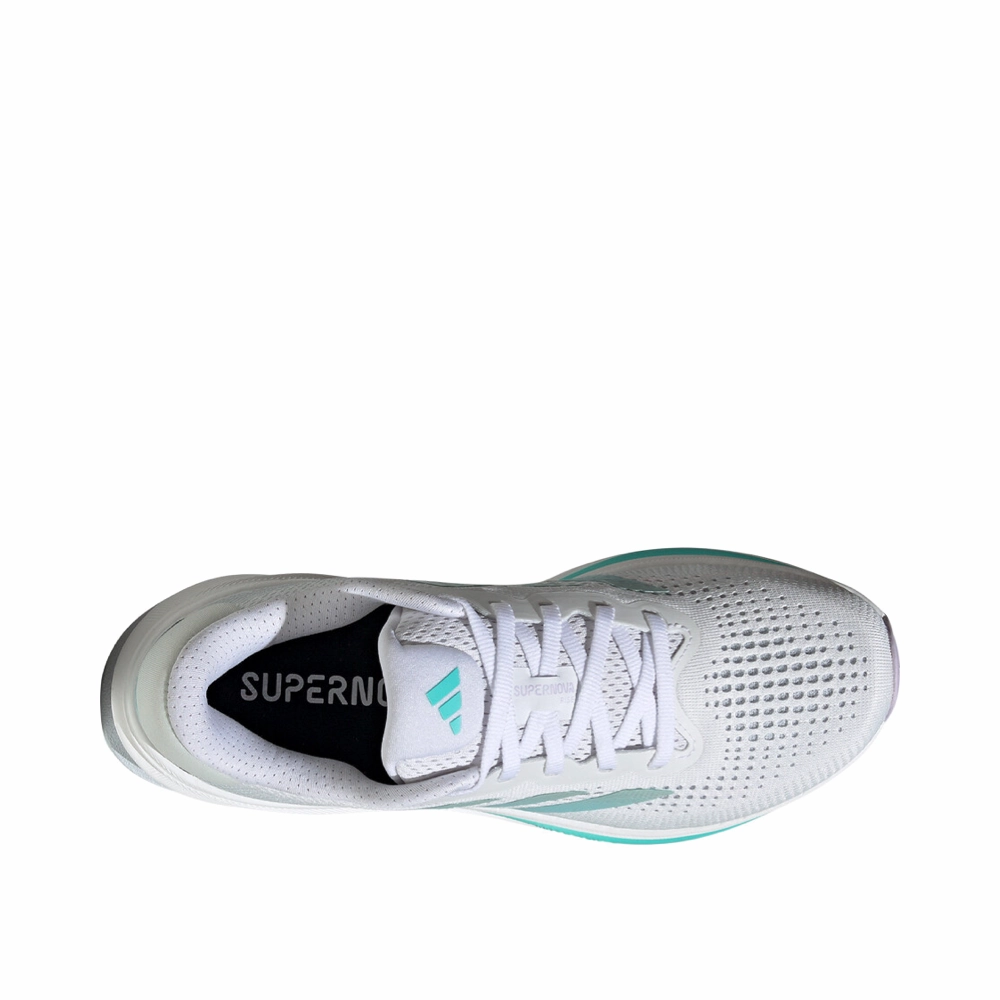 Adidas Terrex Free Hiker 2.0 Hiking Shoes Adidas Women's Supernova Rise Sneaker in Ftw White/Linen Green Metallic/Flash Aqua