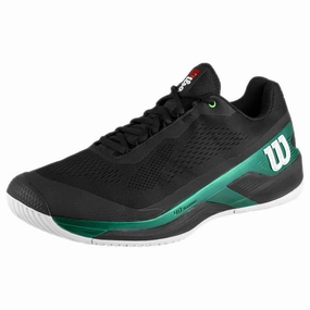 Wilson Men's Rush Pro 4.0 Blade - Black/Deep Teal Biker Tennis Shoes