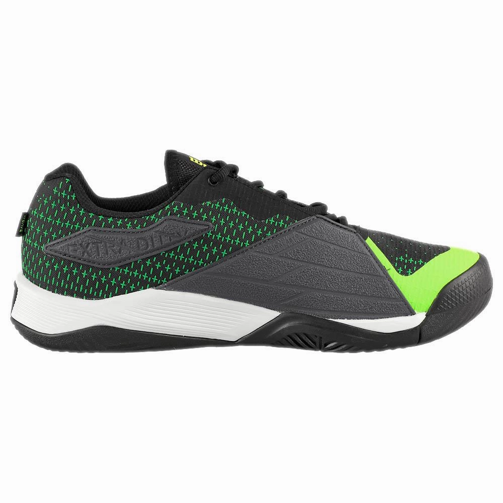 Wilson Men's Rush Pro Extra Duty - Black/Green Gecko Old Navy Tennis Shoes