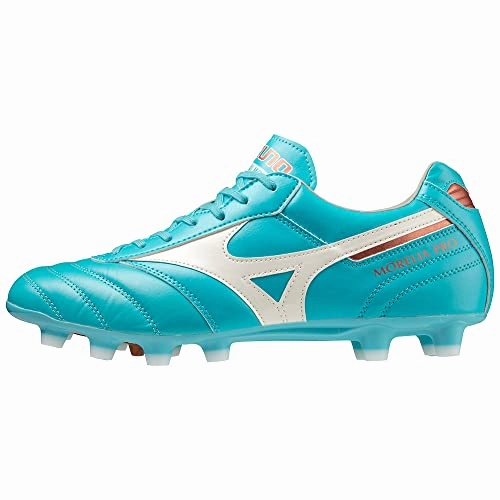 Mizuno Unisex Morelia II PRO Fuballschuh, Blue Curacao/Snow White/Red Brown Satin, 41 EU Replica Soccer Cleats For Sale