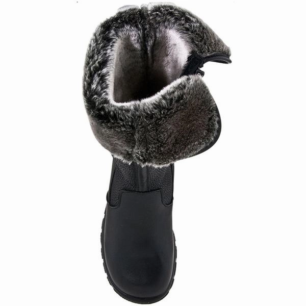 Toe Warmers Shelter Waterproof Boot Black Leather (Women's) Snow Lace Up Boots