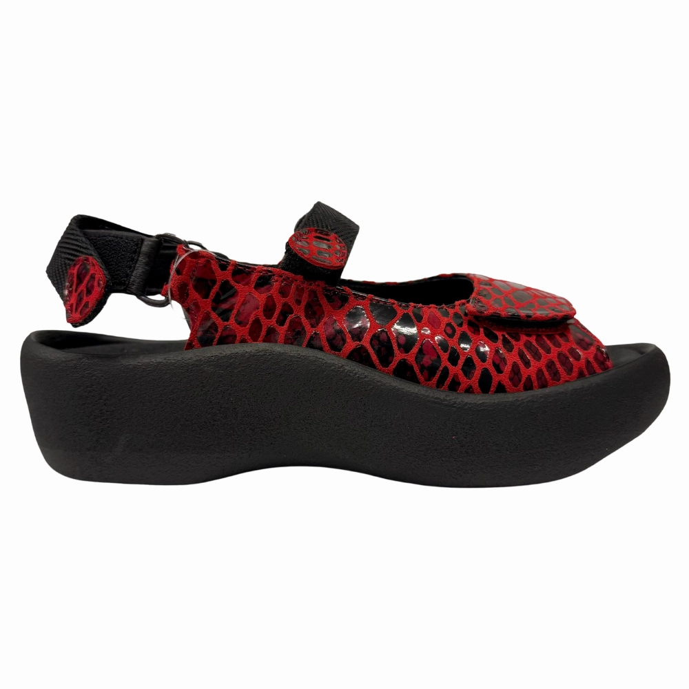 Sandals For Arthritic Feet Wolky Jewel Red Cobra Nubuck Sandal (Women's)