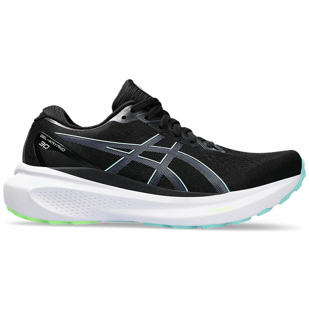 Best Asics Shoes For Long Distance Walking Women's Asics Gel-Kayano 30, Black/Thunder Blue, 6 B Medium