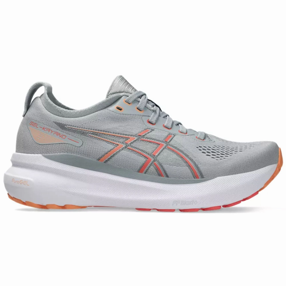 Asics Size 16 Shoes Women's Asics Gel-Kayano 31, Piedmont Grey/Papaya, 10.5 D Wide