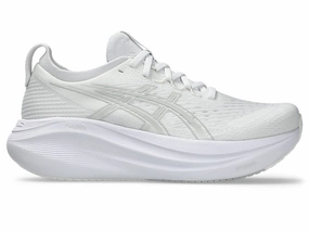 Top Asics Running Shoes 2024 Women's Asics Gel-Nimbus 27, White/Glacier Grey, 7.5 B Medium