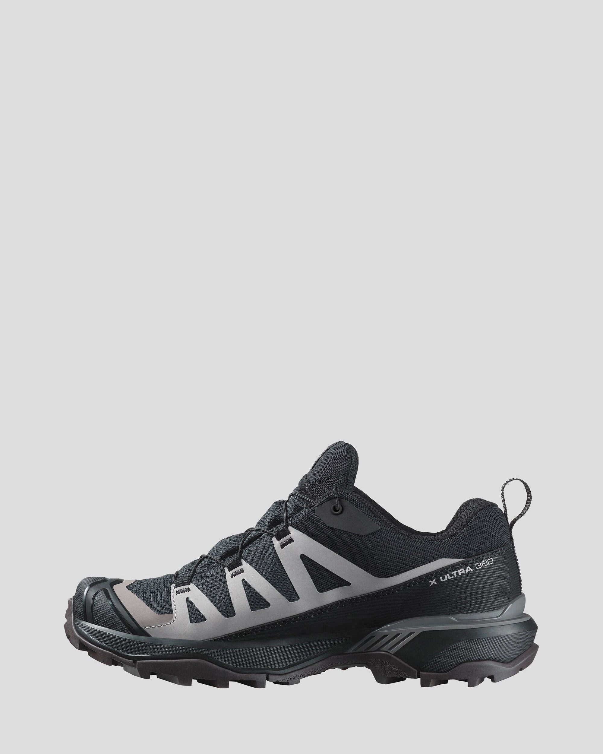 Women's Salomon X Ultra 360 GTX Hiking Shoes - Black/Plum Kitten/Shale Hiking Shoes Anchorage