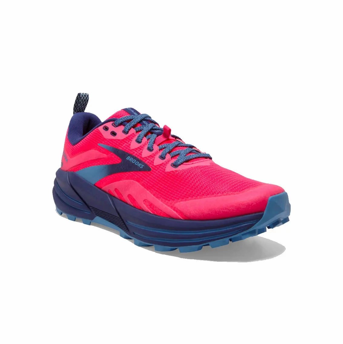 Shoe Stores In Birch Run Mi Womens Brooks Cascadia 16 - Pink / Flame / Cobalt