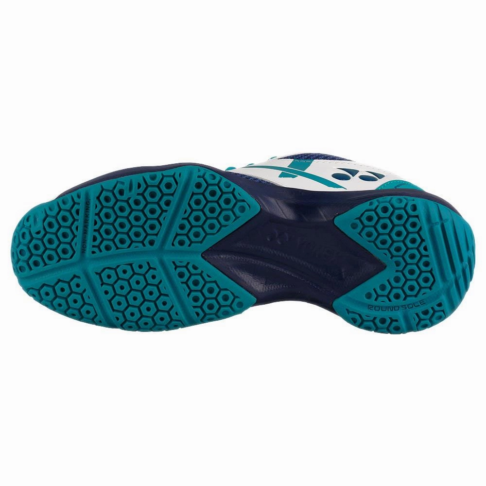 Badminton Shoes Shopee Yonex Junior Power Cushion 39 - White/Blue